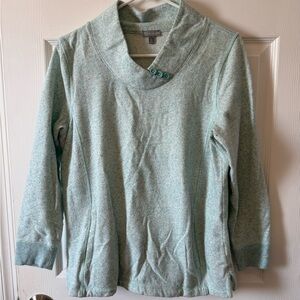 Talbots Light Green Cowl Neck Sweater